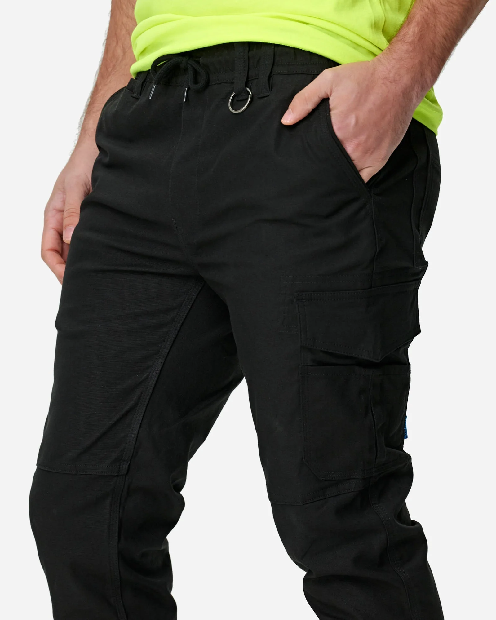 Elwood Men's Elastic Waist Cuffed Trouser - Image 4