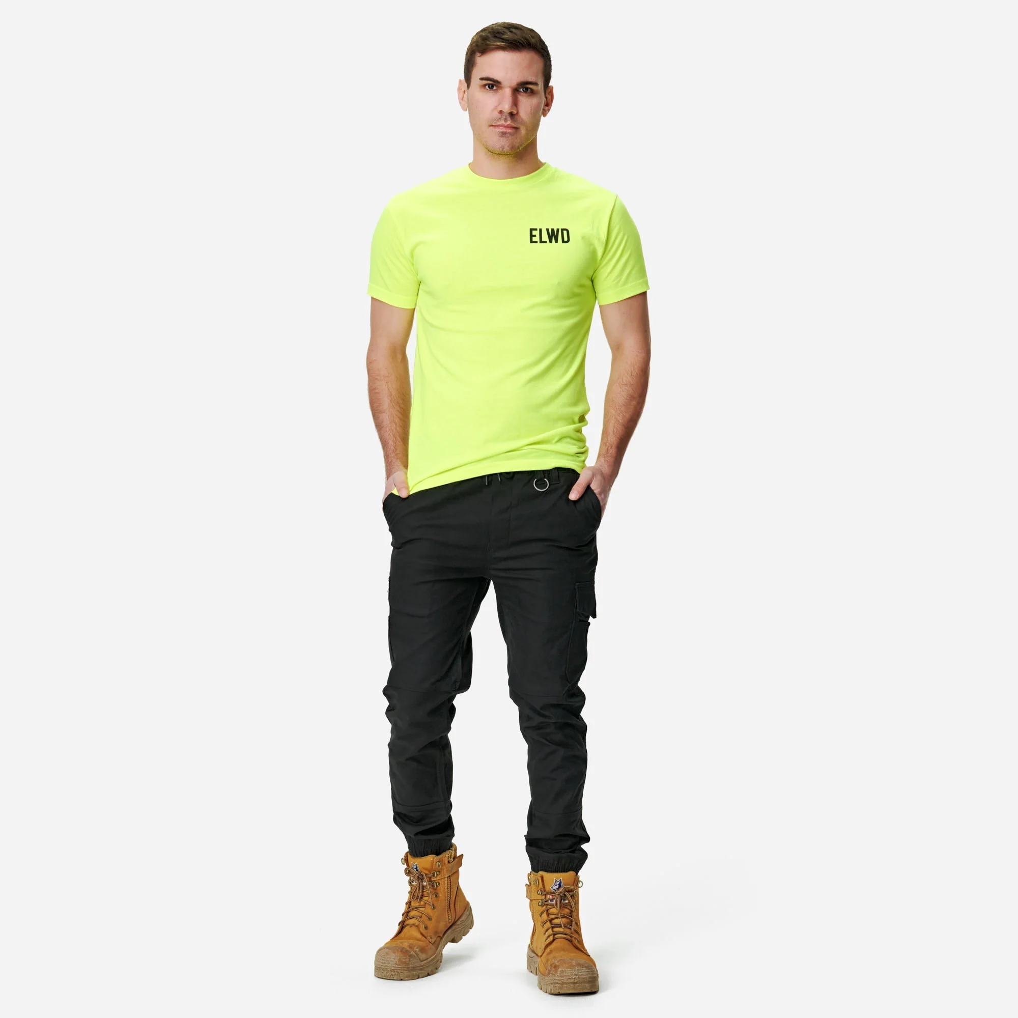 Elwood Men's Elastic Waist Cuffed Trouser - Image 5