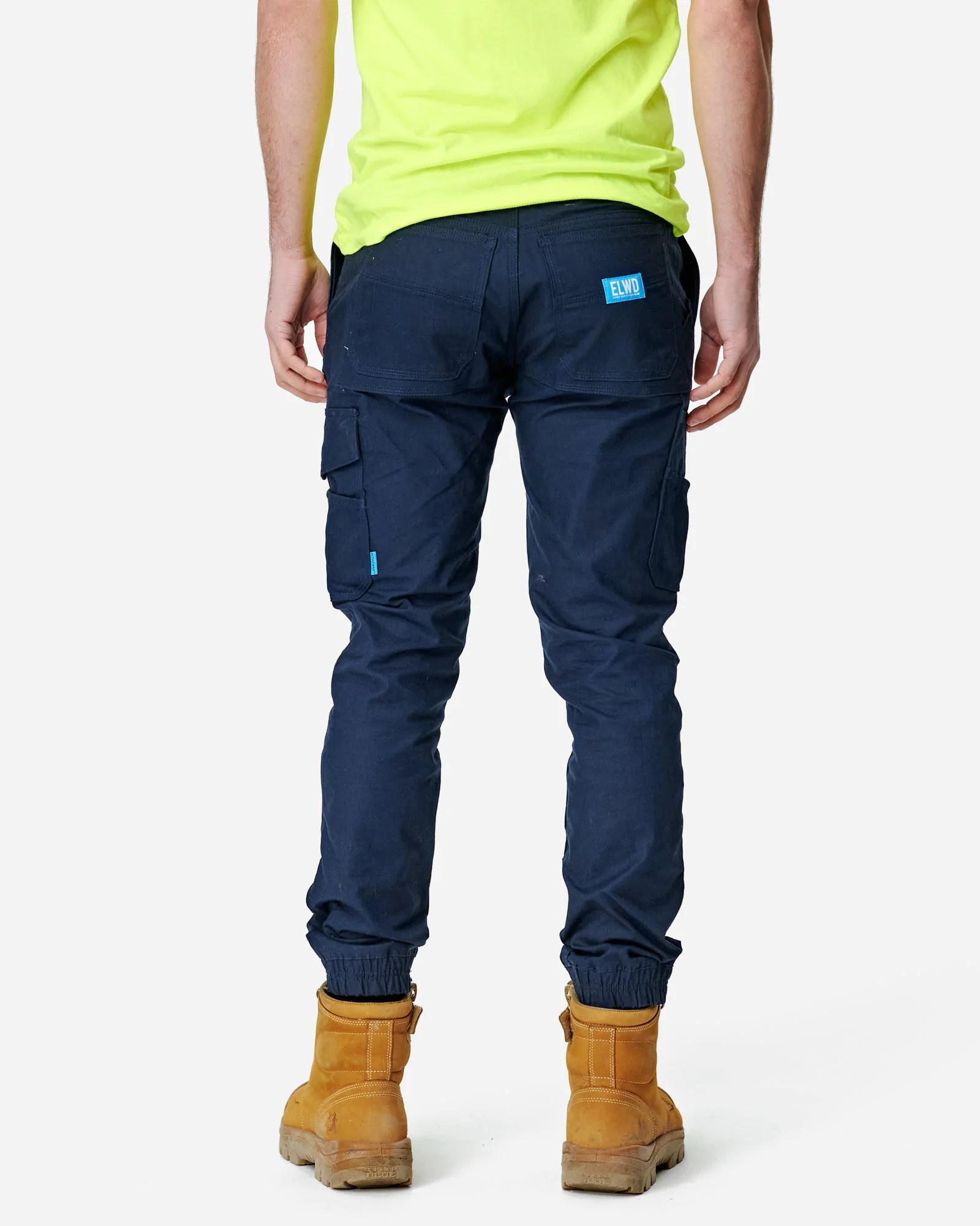 Elwood Men's Elastic Waist Cuffed Trouser - Image 9