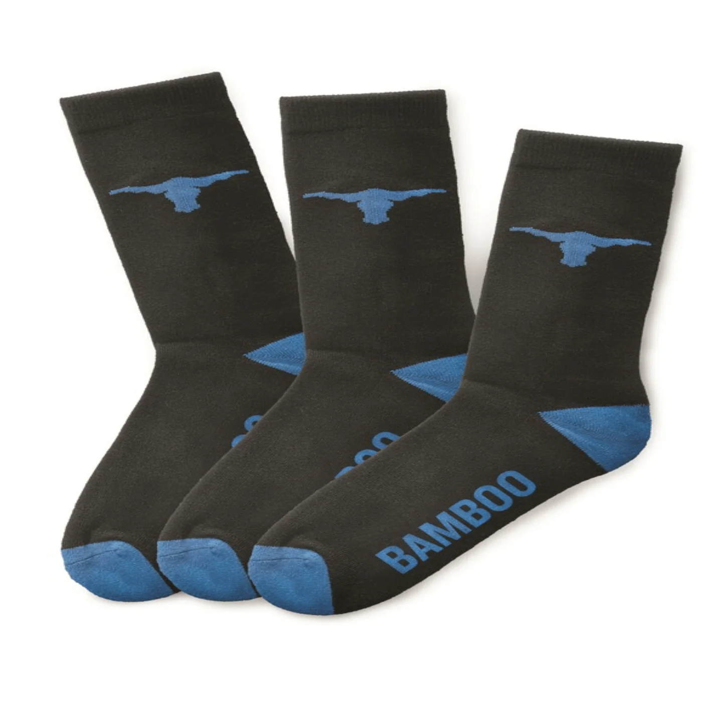 Elwood WORKWEAR BAMBOO CREW SOCK 3 PK - Image 3