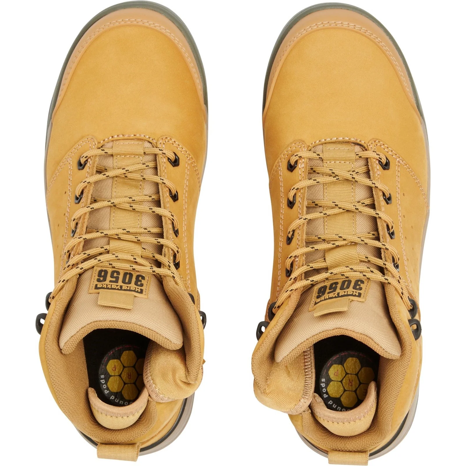 Hard Yakka Mens 3056 Zip Sided Work Boots  - Wheat - Image 3