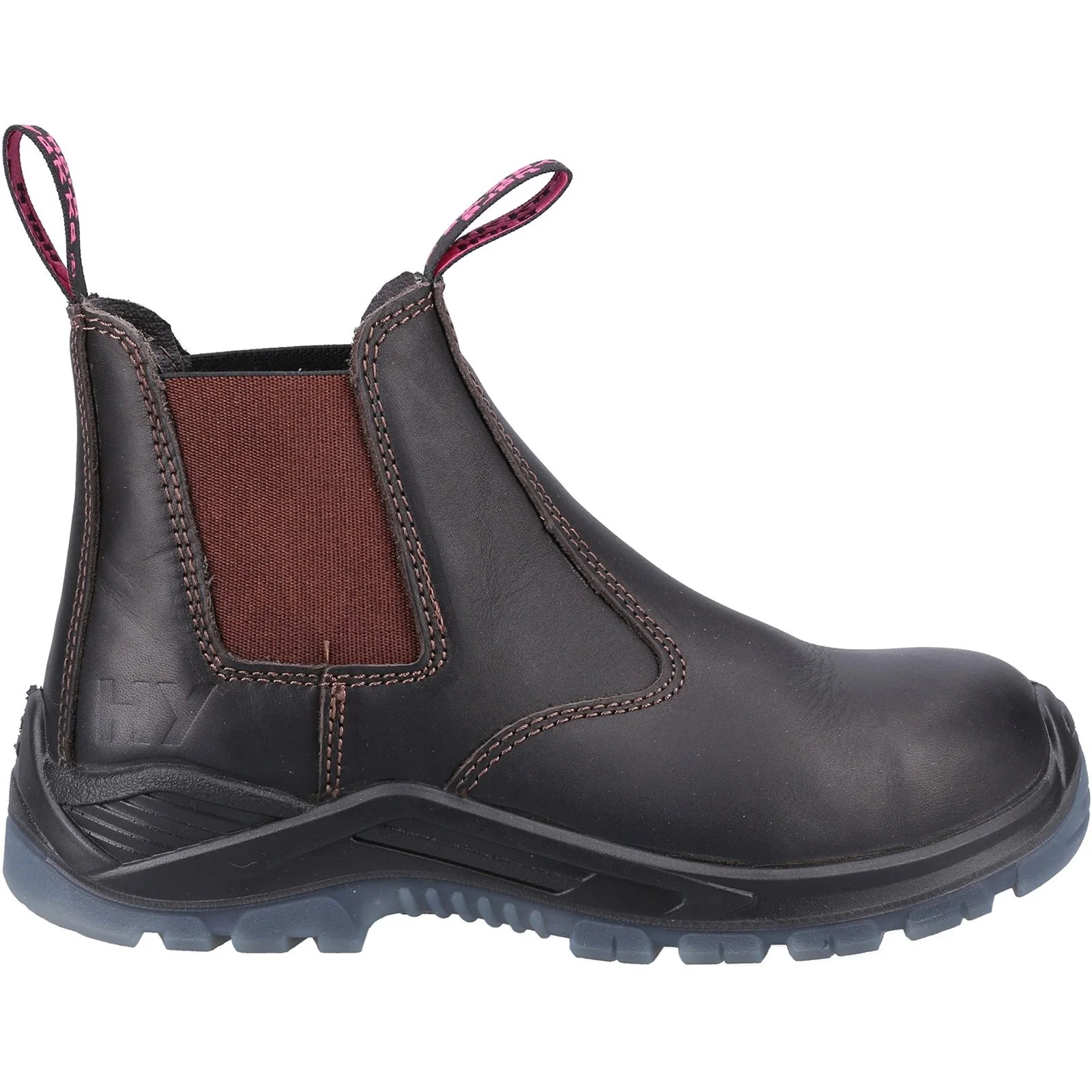 Hard Yakka Women's BANJO elastic sided Safety Boots - Brown - Image 10