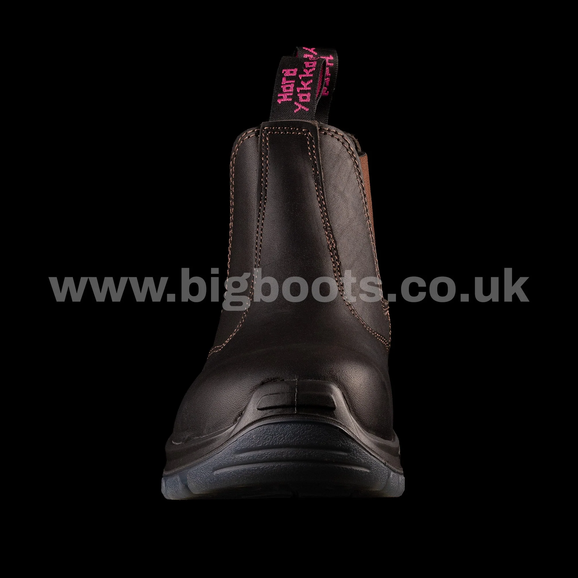 Hard Yakka Women's BANJO elastic sided Safety Boots - Brown - Image 4