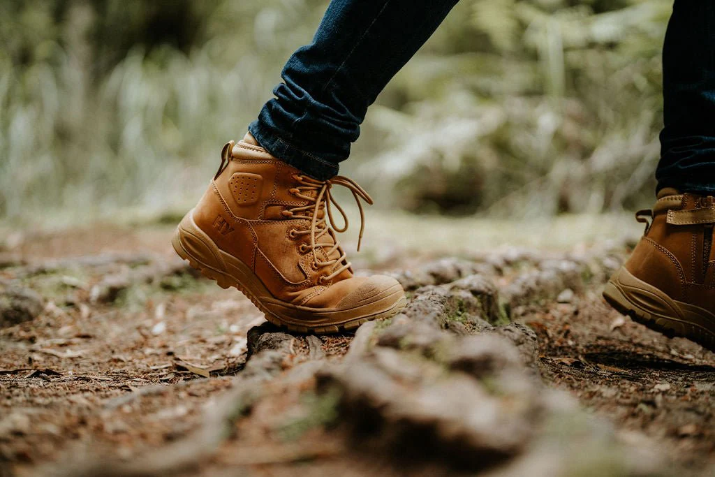 Hard Yakka Zip Sided Legend Work Boots S3 - Wheat - Image 4