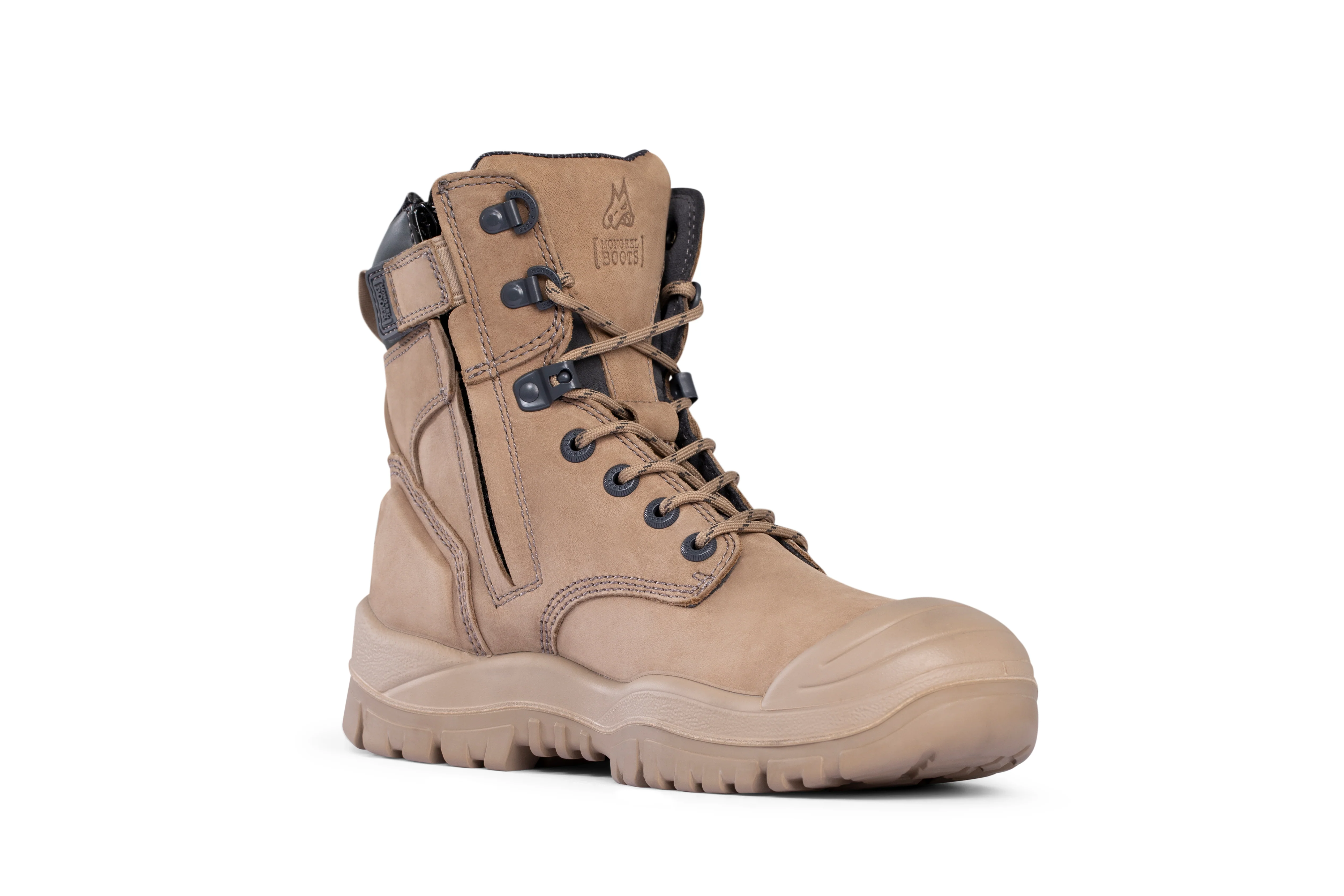 Mongrel 561 Side Zip Safety Boots - STONE - Image 3