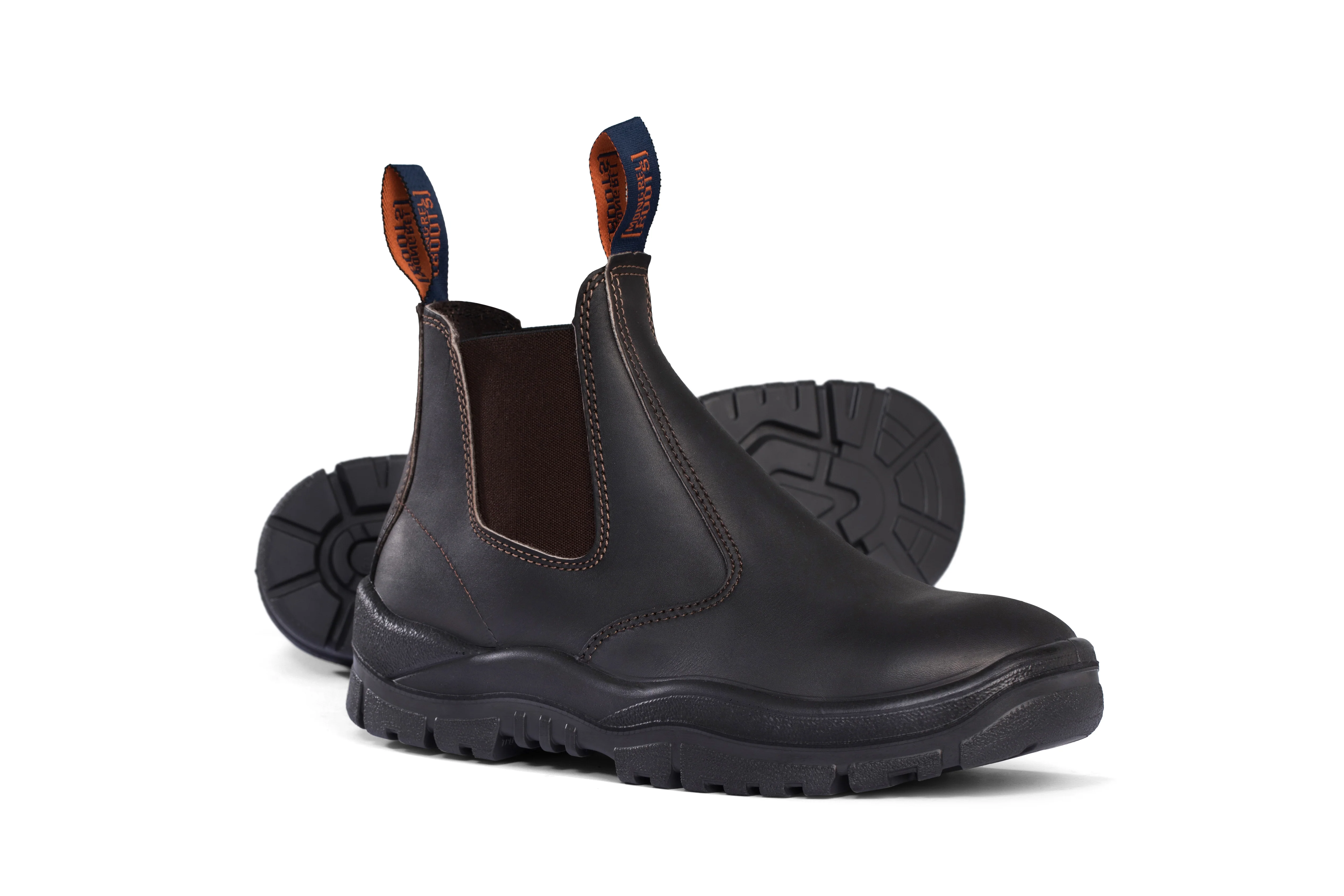 Mongrel 940030 Elastic Side Premium Boot Brown - Non Safety - Image 3