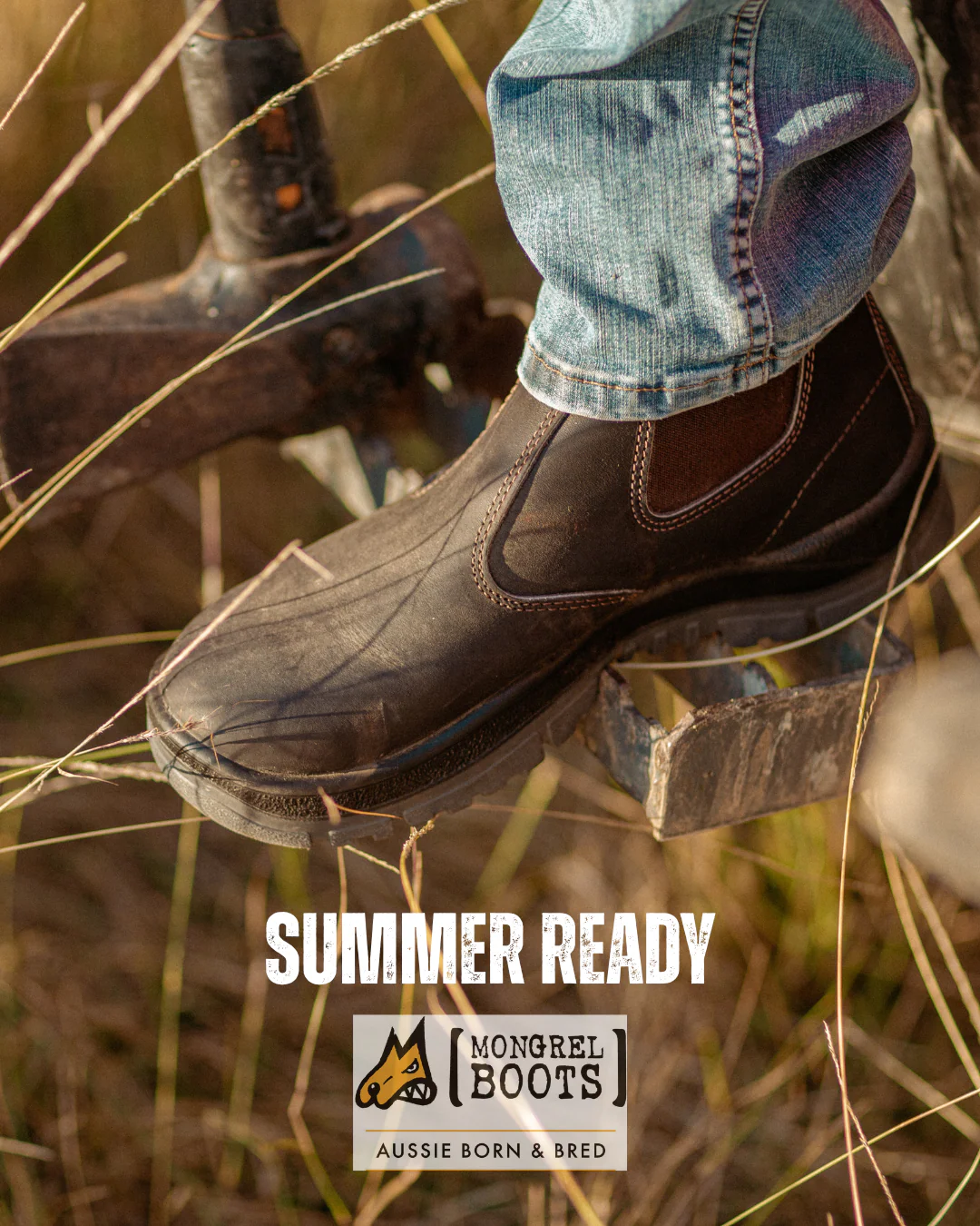 Mongrel 940030 Elastic Side Premium Boot Brown - Non Safety - Image 4