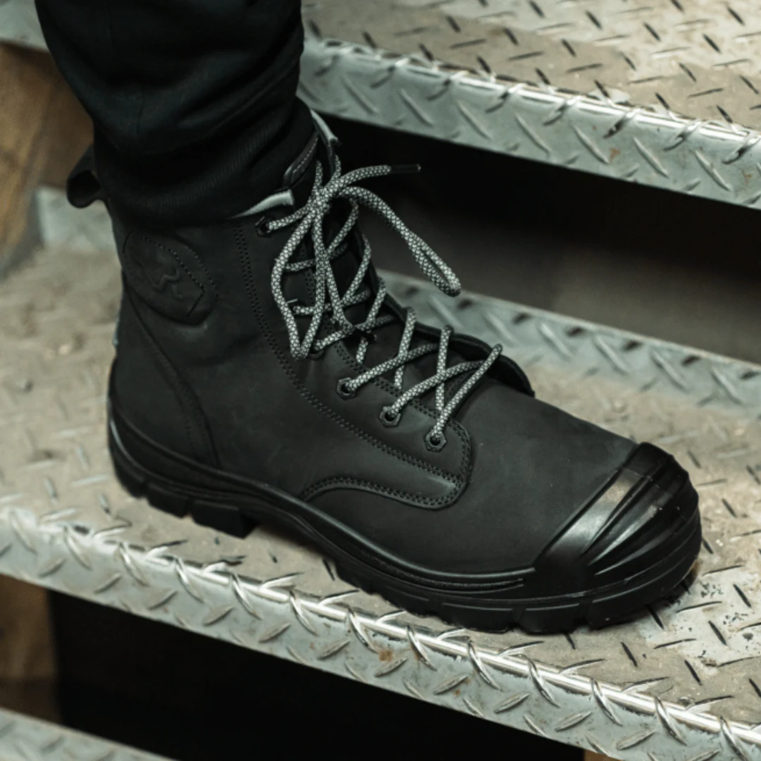 Munka Taurus Side Zip Work Boots - BLACK - Image 8