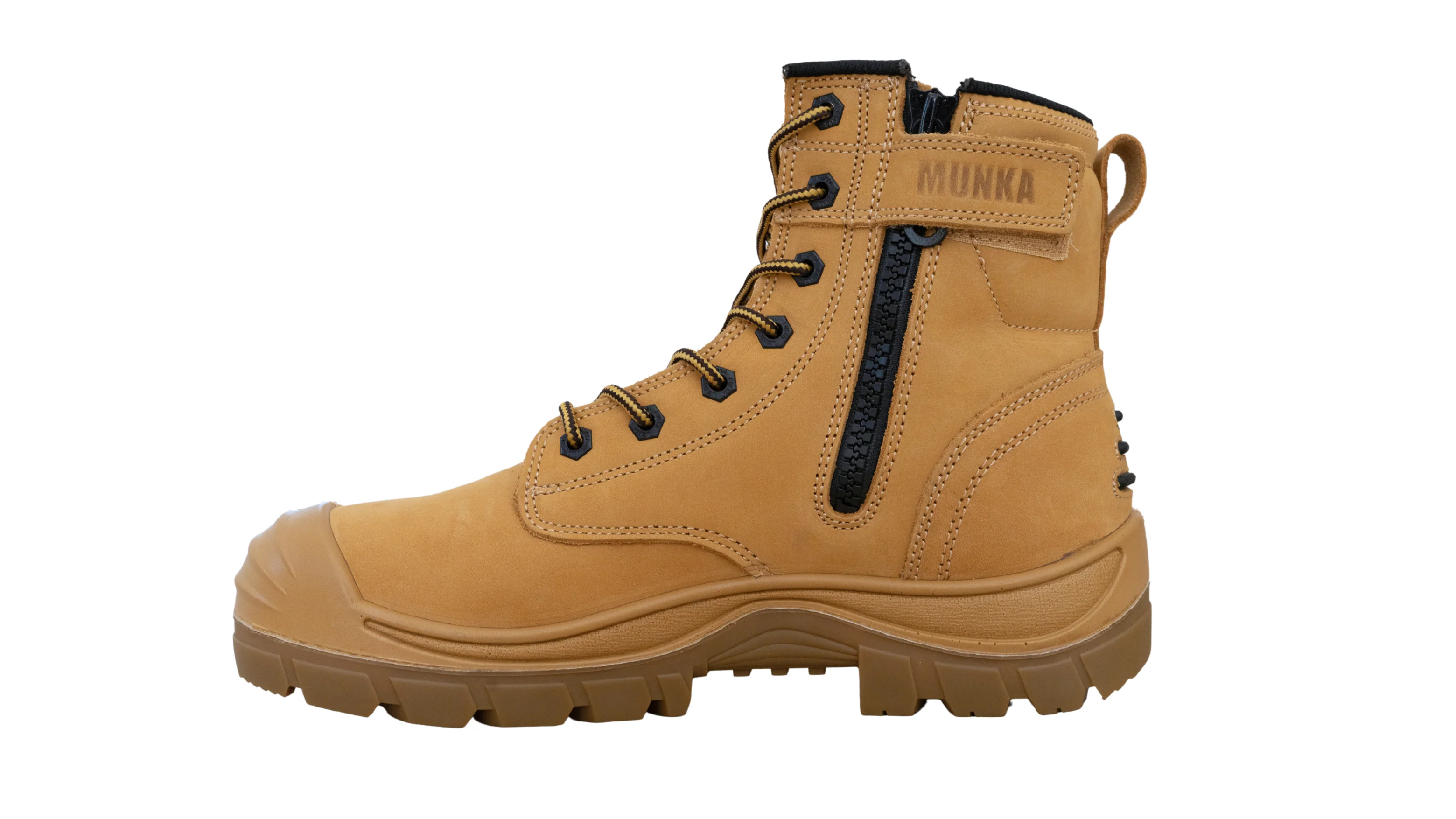 Munka Taurus Side Zip Work Boots - WHEAT - Image 11