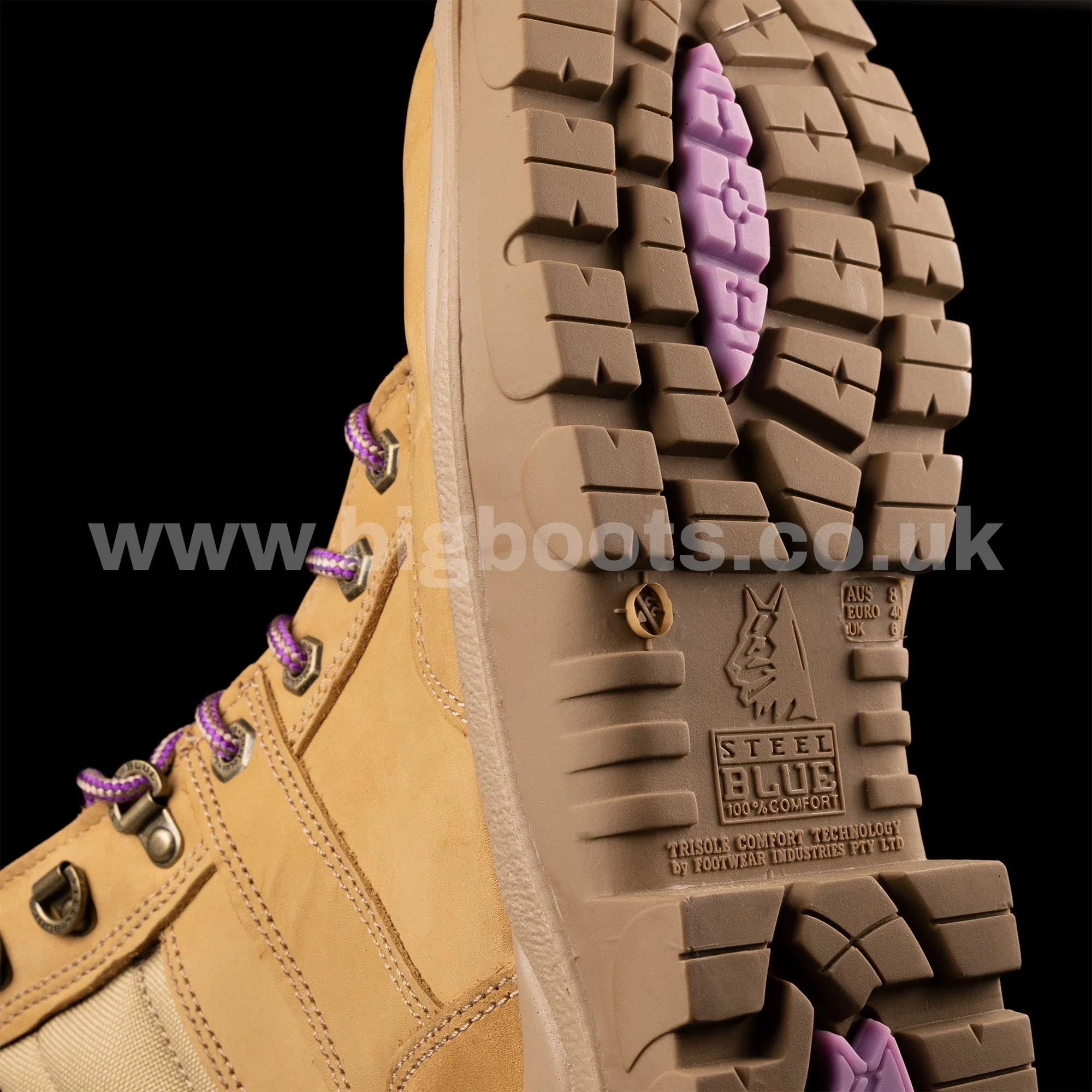Steel Blue Women's Work Boots Southern Cross Zip S3 - SAND - Image 6