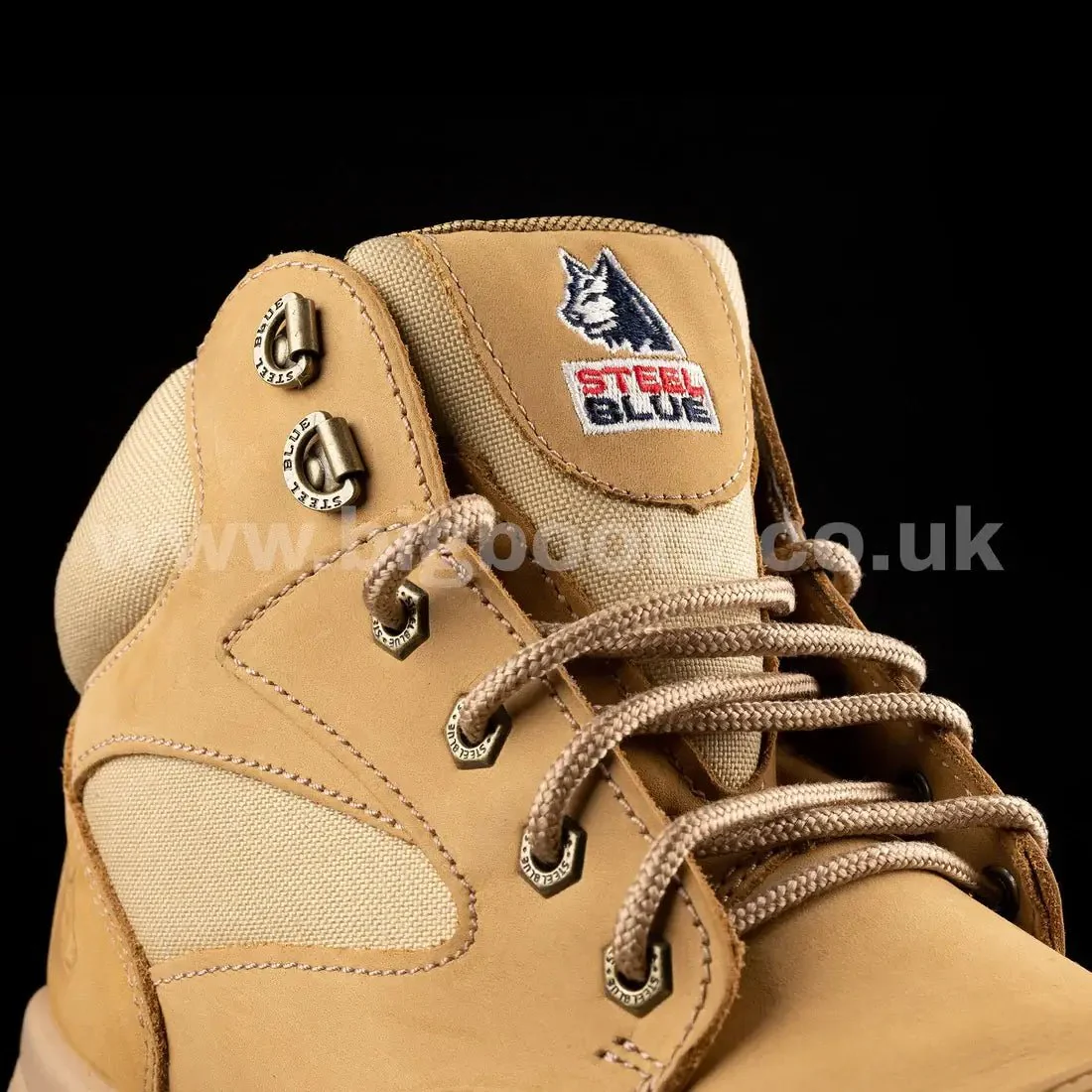 Steel Blue Mens Work Boots Parkes Zip Scuff S3 - SAND - Image 4