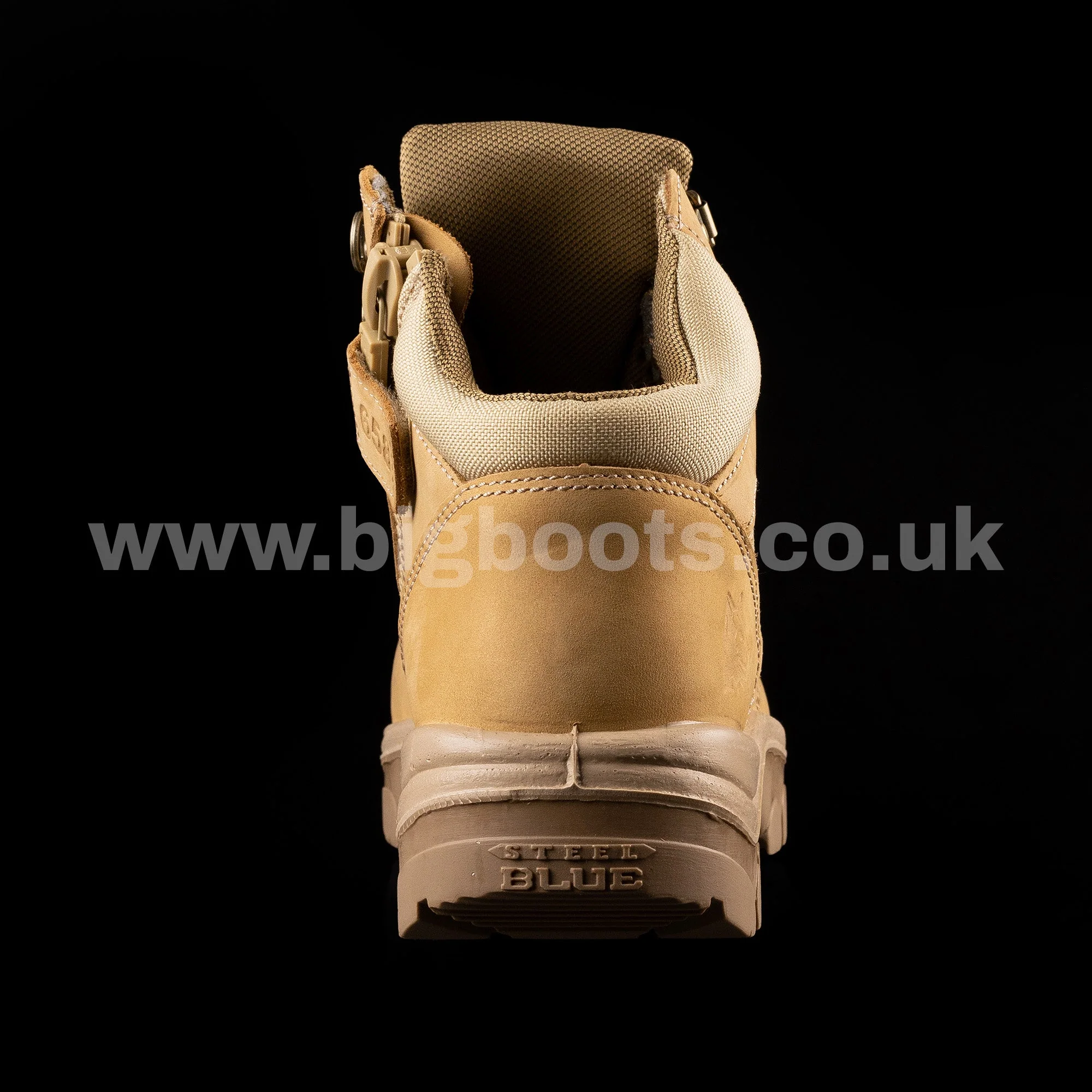 Steel Blue Mens Work Boots Parkes Zip Scuff S3 - SAND - Image 5