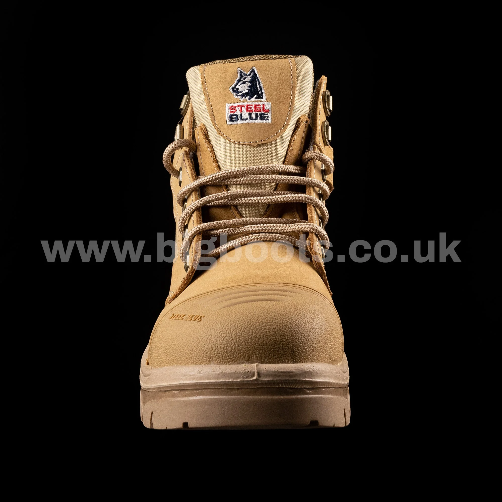 Steel Blue Mens Work Boots Parkes Zip Scuff S3 - SAND - Image 6