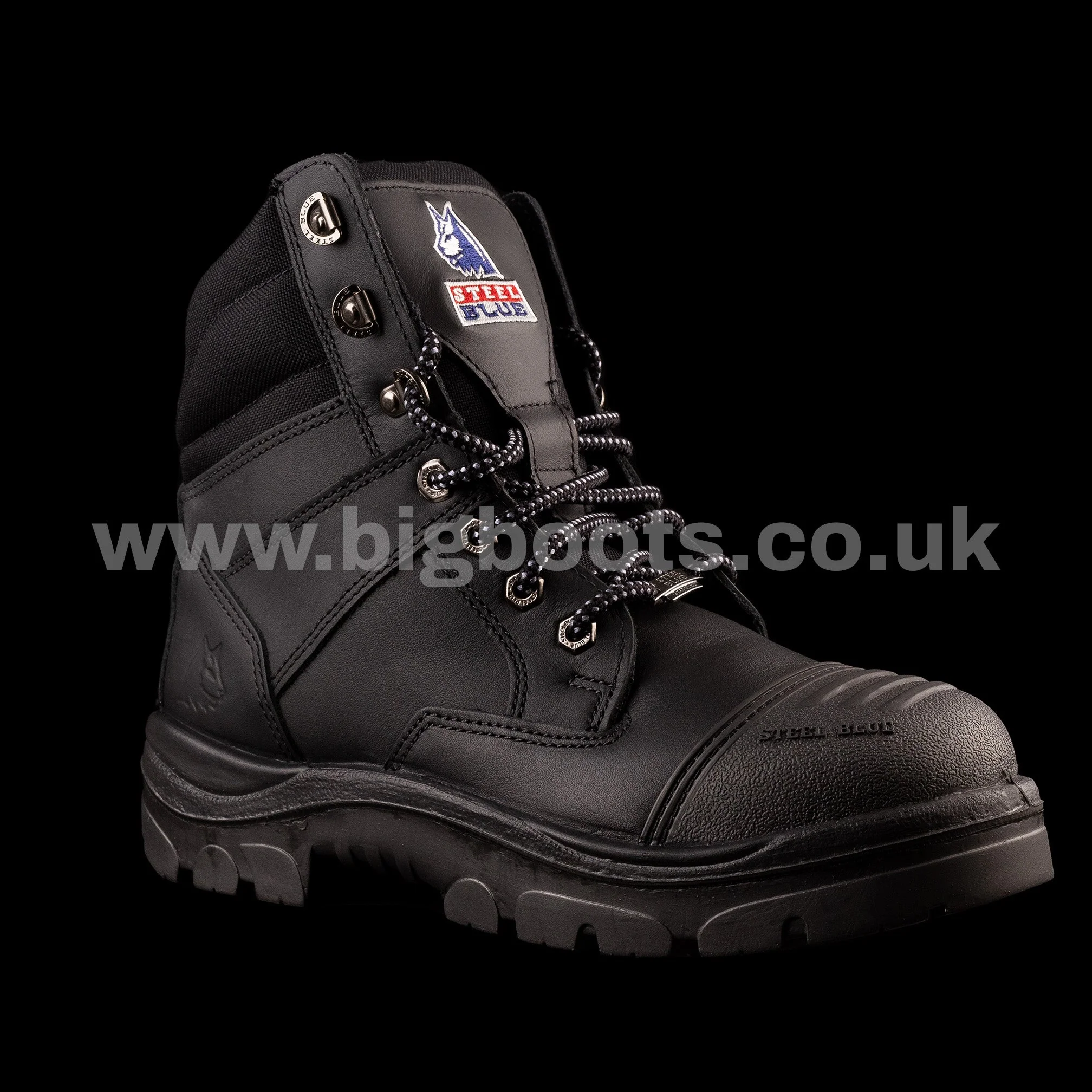 Steel Blue Mens Work Boots Southern Cross Zip GraphTEC™ Scuff S3 - BLACK - Image 5