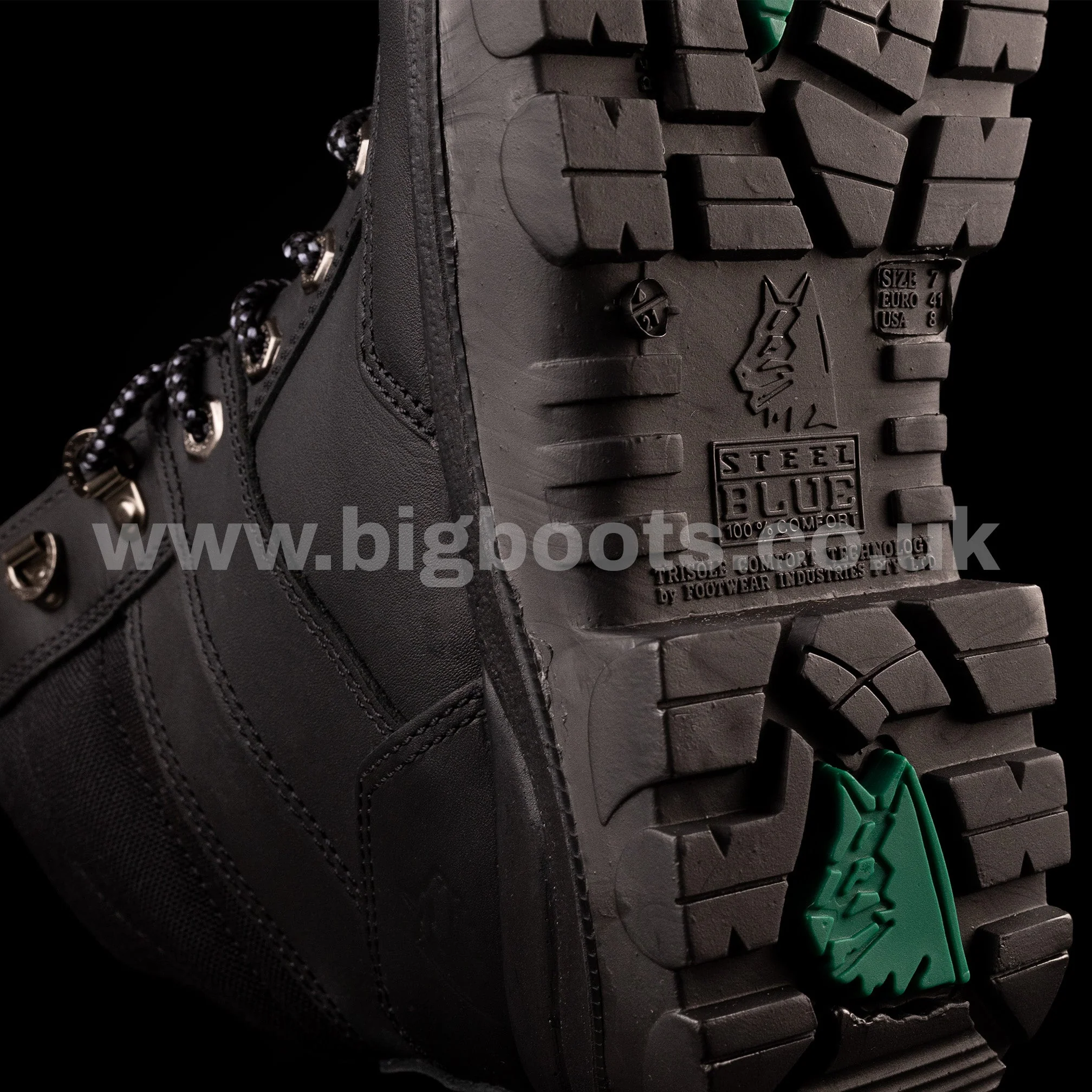Steel Blue Mens Work Boots Southern Cross Zip GraphTEC™ Scuff S3 - BLACK - Image 7