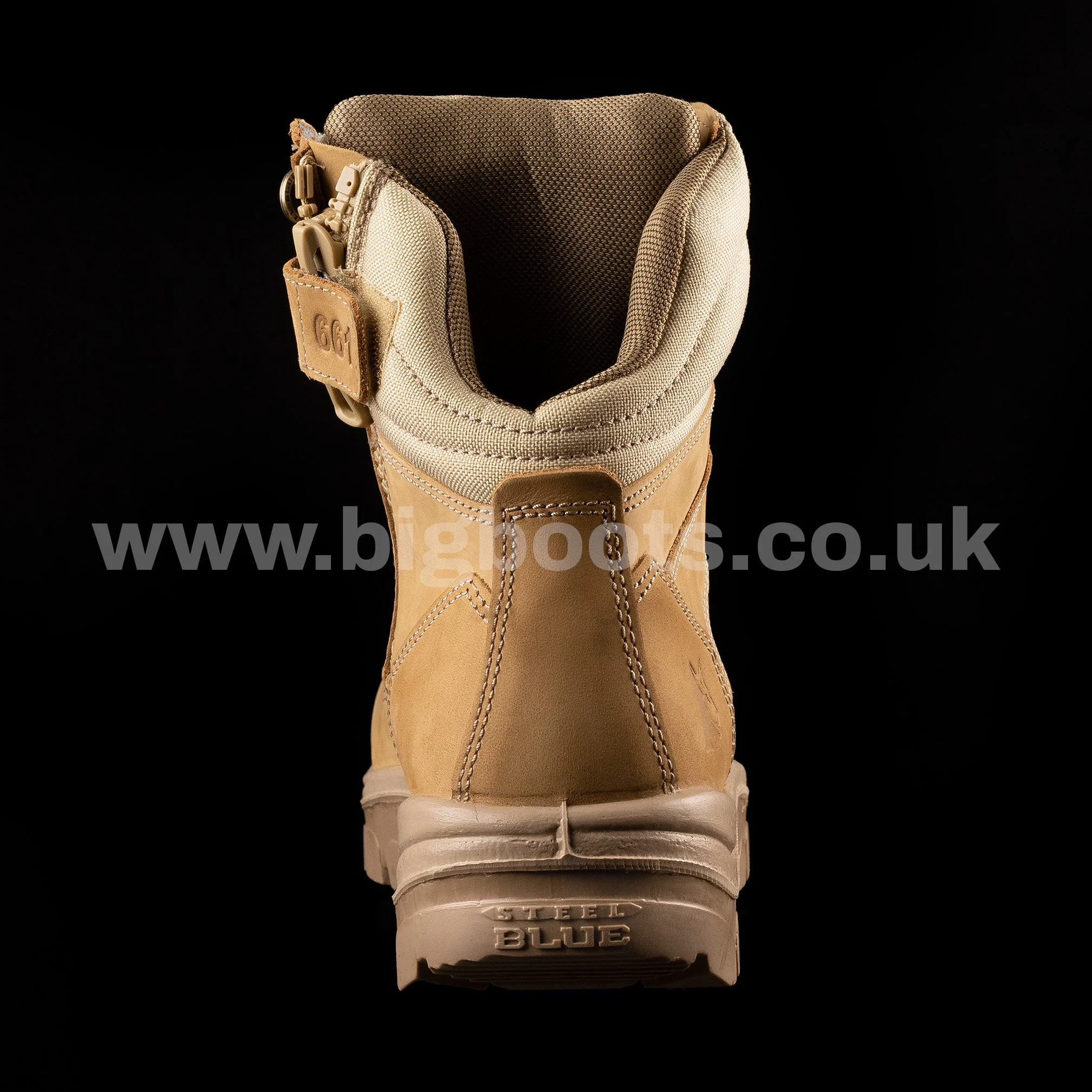 Steel Blue Mens Work Boots Southern Cross Zip S3 - SAND - Image 11