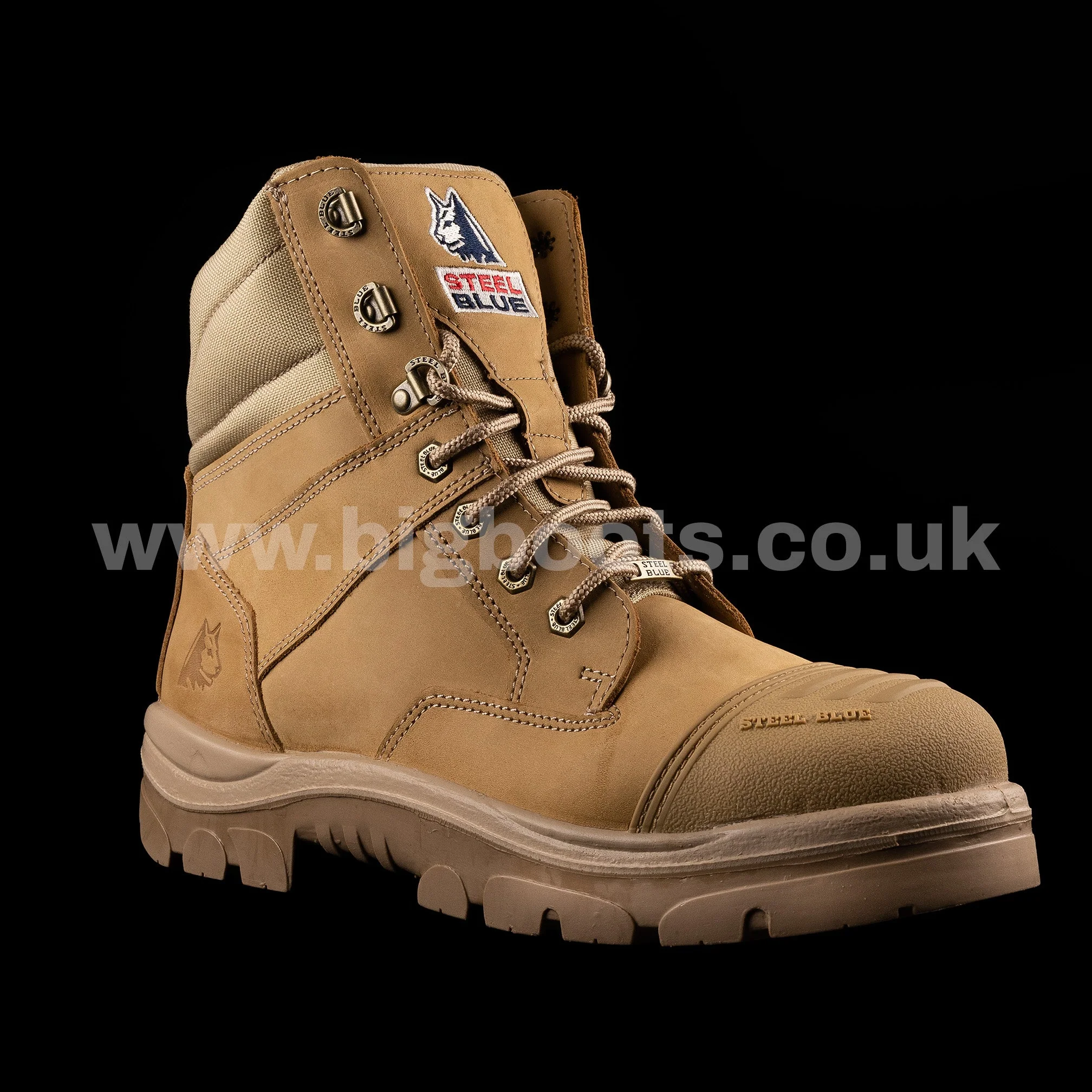 Steel Blue Mens Work Boots Southern Cross Zip S3 - SAND - Image 5