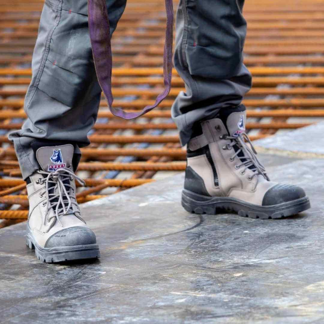 Steel Blue Mens Work Boots Southern Cross Zip S3 - SLATE - Image 3